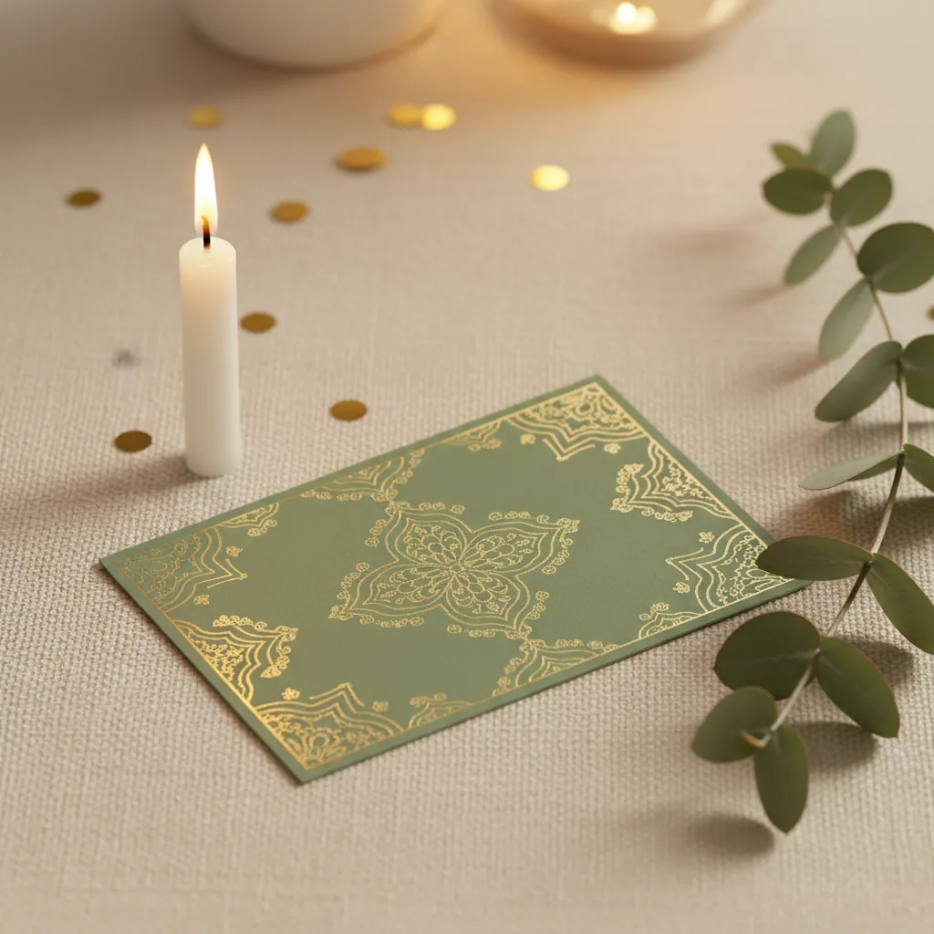 Birthday spa gift card with a candle at Healing Hands Spa in Knoxville